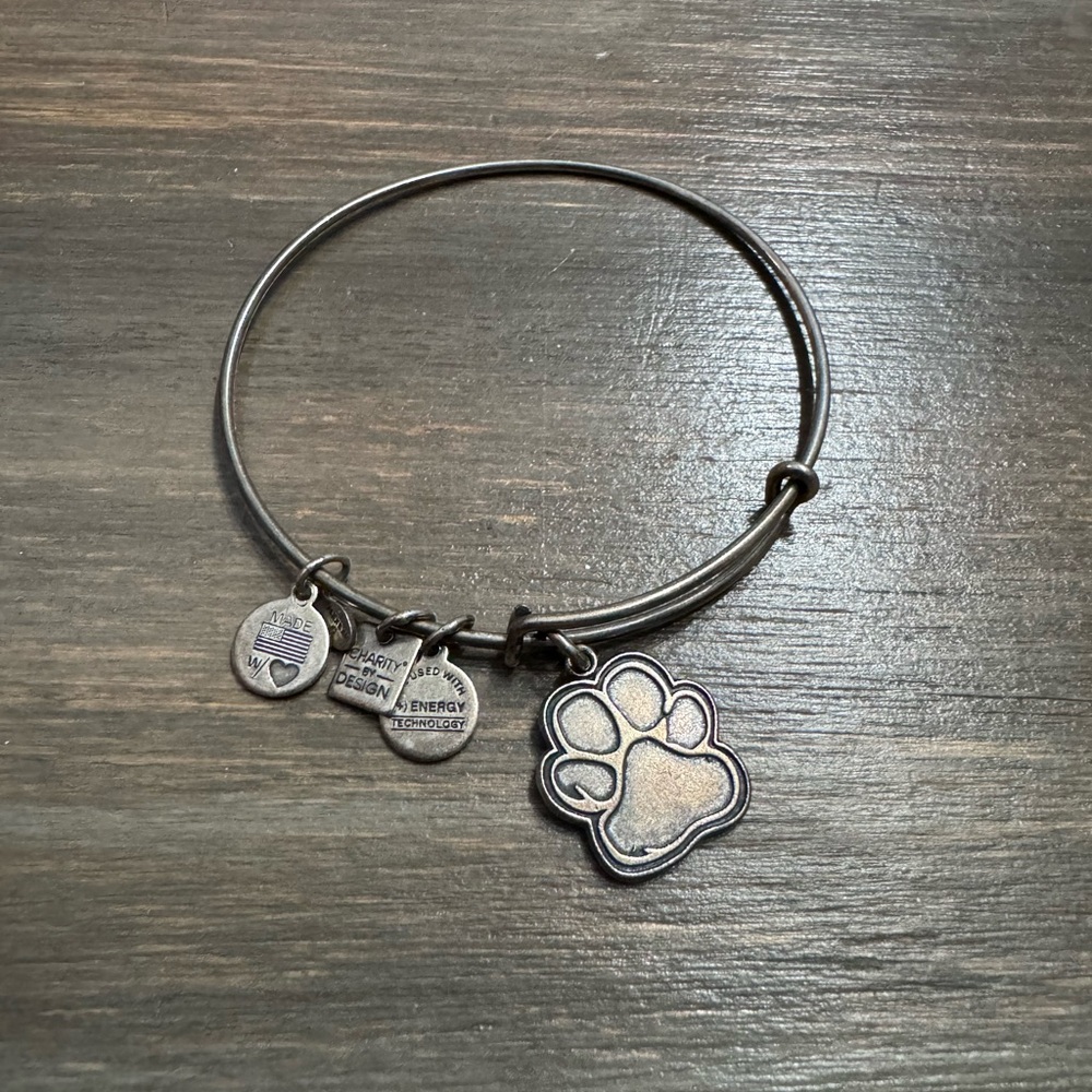 Silver Charm Bangle Bracelet